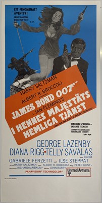 Lot 34 - JAMES BOND - SWEDISH INSERT POSTERS - RUSSIA WITH LOVE/ YOU ONLY LIVE TWICE '/ DIAMONDS ARE FOREVER.