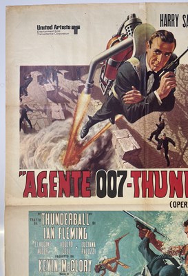 Lot 116 - JAMES BOND - THUNDERBALL (1965) - ORIGINAL ITALIAN FOUR SHEET POSTER.