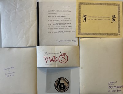 Lot 200 - TYRANNOSAURUS REX & MARC BOLAN LYRICS, PROGRAMME & ORIGINAL PHOTOGRAPHS