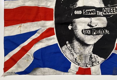 Lot 595 - THE SEX PISTOLS - ORIGINAL GOD SAVE THE QUEEN FLAG.