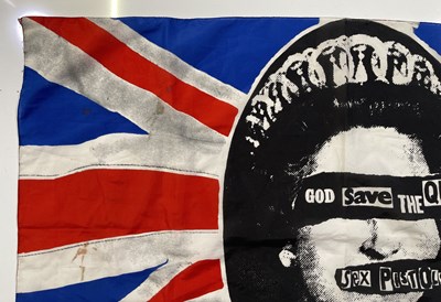Lot 595 - THE SEX PISTOLS - ORIGINAL GOD SAVE THE QUEEN FLAG.