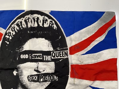 Lot 595 - THE SEX PISTOLS - ORIGINAL GOD SAVE THE QUEEN FLAG.