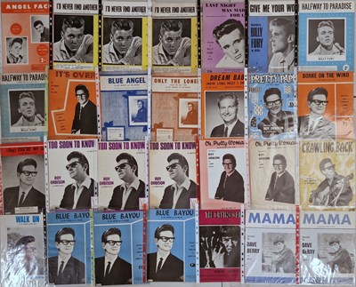 Lot 50 - SHEET MUSIC ARCHIVE - INC BILLY FURY ORIGINALS / BOB DYLAN ETC.