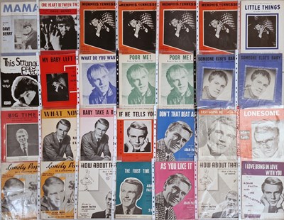 Lot 50 - SHEET MUSIC ARCHIVE - INC BILLY FURY ORIGINALS / BOB DYLAN ETC.