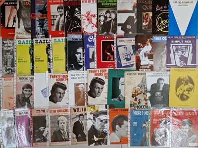 Lot 51 - SHEET MUSIC ARCHIVE - LARGE COLLECTION ROCK AND POP.