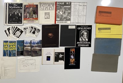 Lot 66 - CONCERT/TOUR EPHEMERA - ITINERARIES / BOOKING INFORMATION ETC.