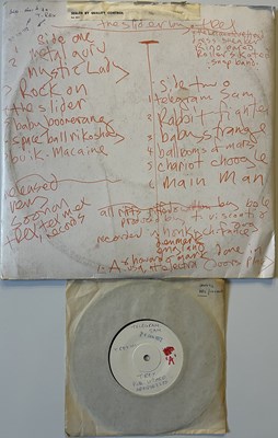 Lot 198 - TEST PRESSINGS OF T.REX'S SLIDER LP & TELEGRAM...