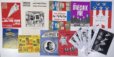 Lot 350A - RARE ROCK N ROLL CONCERT PROGRAMMES.