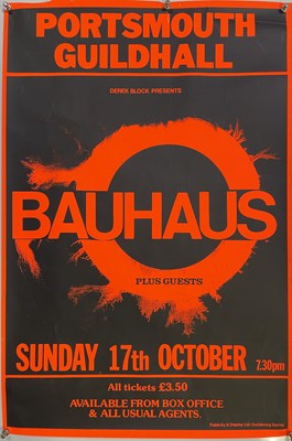 Lot 270 - BAUHAUS - ORIGINAL 1981 CONCERT POSTER.