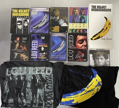 Lot 375 - LOU REED AND THE VELVET UNDERGROUND - T-SHIRTS AND MEMORABILIA