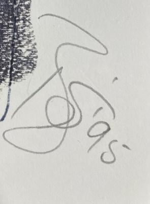 Lot 424 - DAVID BOWIE - SIGNED 1995 LITHOGRAPH PRINT.
