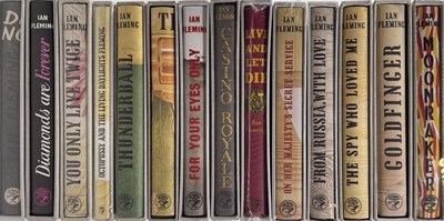 Lot 37 - IAN FLEMING - JAMES BOND - A FULL SET OF FACSIMILE JONATHAN CAPE FIRST EDITION BOOKS.