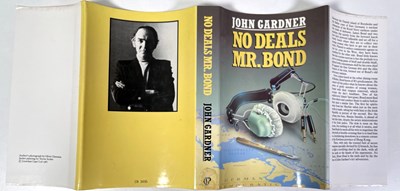 Lot 25 - JOHN GARDNER - JAMES BOND - NO DEALS MR. BOND - 1988 - UK FIRST EDITION.
