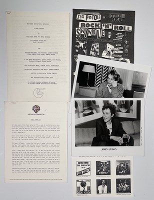 Lot 82 - THE SEX PISTOLS - ORIGINAL ITALIAN PRESS KIT FOR 'GREAT ROCK N ROLL SWINDLE'.