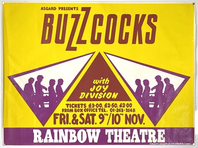 Lot 12 - JOY DIVISION / BUZZCOCKS - ORIGINAL 1979 CONCERT POSTER.