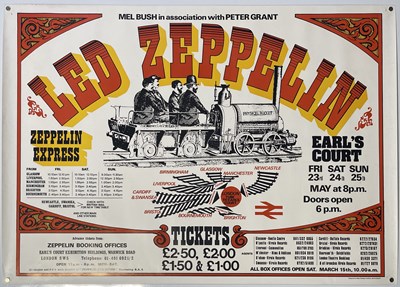Lot 113 - LED ZEPPELIN - AN ORIGINAL EARL'S COURT POSTER.