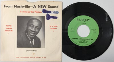 Lot 6 - JOHNNY BRAGG - THEY'RE TALKING ABOUT ME 7" (US OG W/ PS - ELBEJAY - 001)