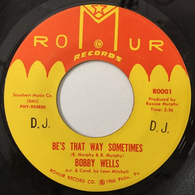 Lot 8 - BOBBY WELLS - BE'S THAT WAY SOMETIMES 7" (US DJ PROMO - ROMUR - R0001)