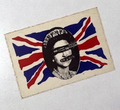 Lot 106 - THE SEX PISTOLS - ORIGINAL AND UNUSED GSTQ STICKER.