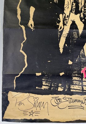 Lot 52 - THE CLASH - ORIGINAL DEBUT LP PROMOTIONAL POSTER - FULLY SIGNED.