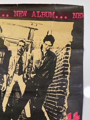Lot 52 - THE CLASH - ORIGINAL DEBUT LP PROMOTIONAL POSTER - FULLY SIGNED.