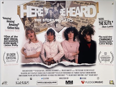 Lot 53 - THE SLITS - ORIGINAL PROMO POSTER / SIGNED UK QUAD FILM POSTER.