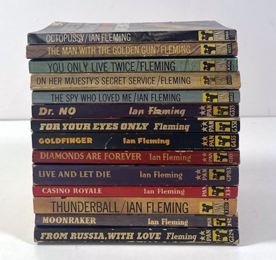 Lot 50 - IAN FLEMING - JAMES BOND - A FULL SET OF FIRST EDITION PAN PAPERBACKS.