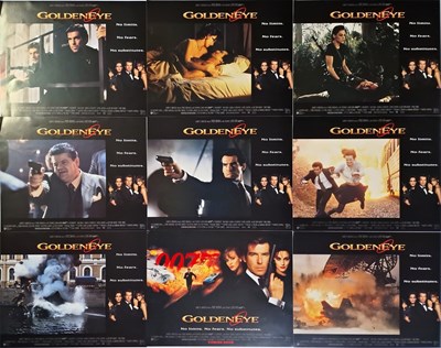 Lot 306 - JAMES BOND - GOLDENEYE (1995) - FULL SET OF US LOBBY CARDS.