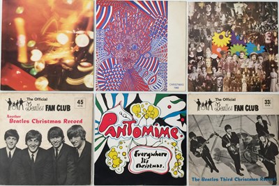 Lot 38 - THE BEATLES - CHRISTMAS FAN CLUB 7" FLEXI COLLECTION