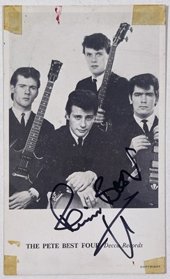 Lot 324 - THE BEATLES INTEREST - PETE BEST SIGNED EPHEMERA.