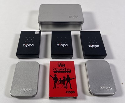 Lot 199 - THE BEATLES - COLLECTION OF ZIPPO LIGHTERS.