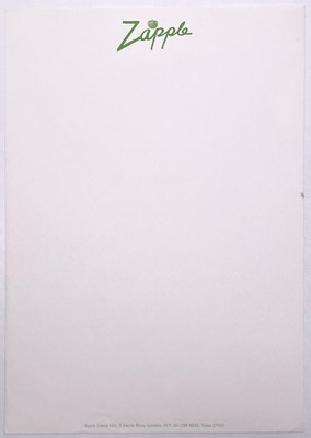 Lot 219 - APPLE RECORDS - ORIGINAL STATIONERY.