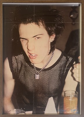 Lot 133 - THE SEX PISTOLS - ORIGINAL SID VICIOUS VIRGIN PROMO POSTER.