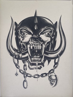 Lot 259 - MOTORHEAD - THE ORIGINAL 'WARPIG' ARTWORK.