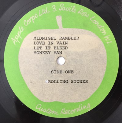 Lot 6 - THE ROLLING STONES - 'LET IT BLEED' - ORIGINAL UK APPLE ACETATE RECORDING