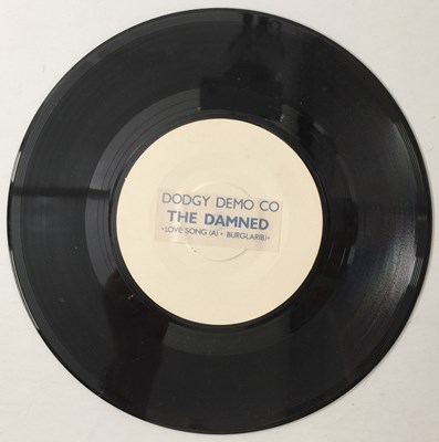 Lot 230 - THE DAMNED - LOVE SONG/ BURGLAR 7" (UK OG PROMO - DODGY DEMO CO - SGS 105)