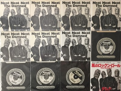 Lot 235 - THE DAMNED - NEAT NEAT NEAT 7" PRESSINGS PACK