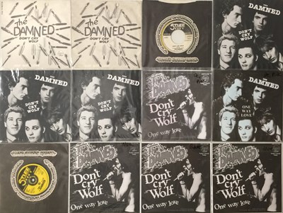 Lot 238 - THE DAMNED - DON'T CRY WOLF 7" PRESSINGS PACK