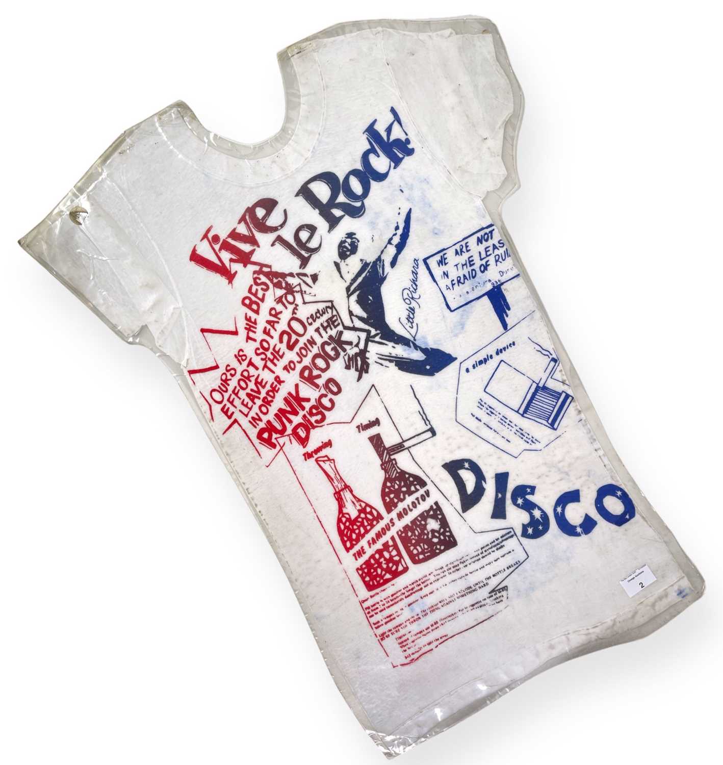Lot 2 - BOY LONDON ARCHIVE - SEDITIONARIES T-SHIRT  - VIVE LE ROCK.