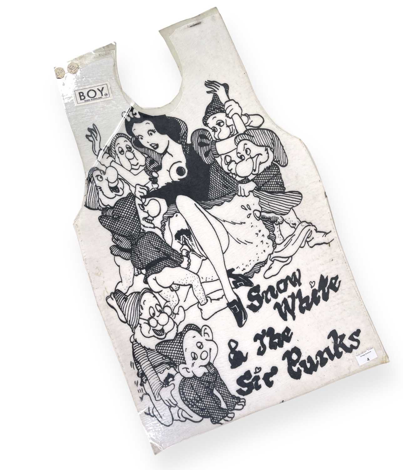 Lot 4 - BOY LONDON ARCHIVE - SEDITIONARIES T-SHIRT  - SNOW WHITE / SIR PUNKS.