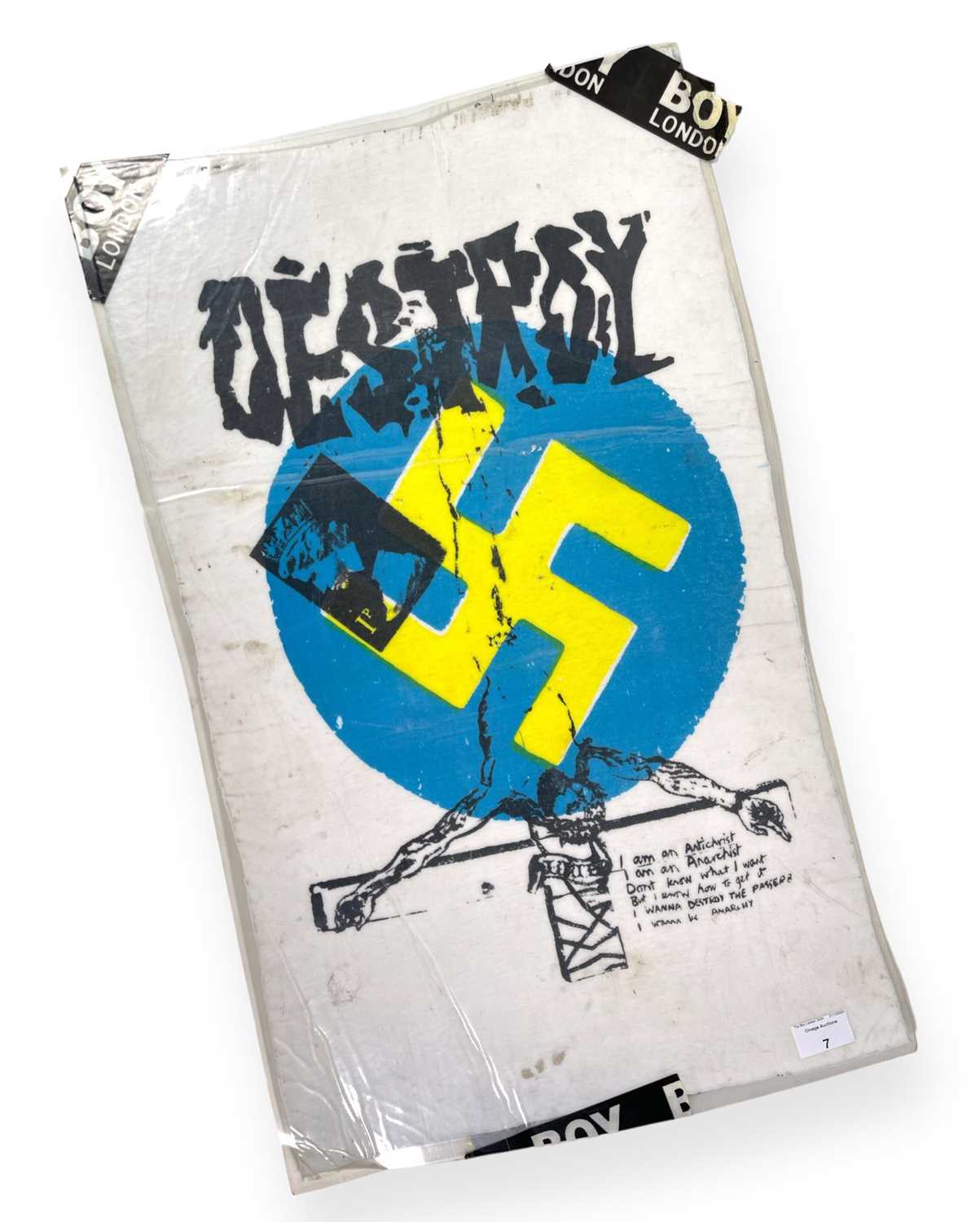 Lot 7 - BOY LONDON ARCHIVE - SEDITIONARIES T-SHIRT  - DESTROY.