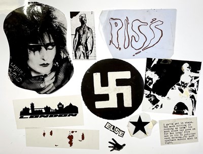 Lot 17 - BOY LONDON / SEDITIONARIES - PUNK FASHION HISTORY - ORIGINAL CELLULOID SHEETS FOR SEDITIONARIES ERA DESIGNS.
