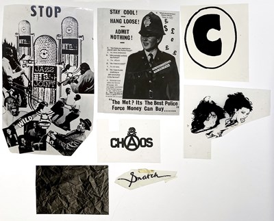 Lot 18 - BOY LONDON / SEDITIONARIES - PUNK FASHION HISTORY - ORIGINAL CELLULOID SHEETS FOR SEDITIONARIES ERA DESIGNS.