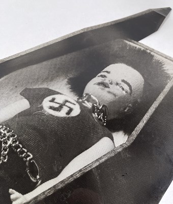 Lot 21 - BOY LONDON / SEDITIONARIES - PUNK FASHION HISTORY - ORIGINAL CELLULOID SHEET WITH SEX PISTOLS/SID VICIOUS 'SOMETHING ELSE' POSTER DESIGN.