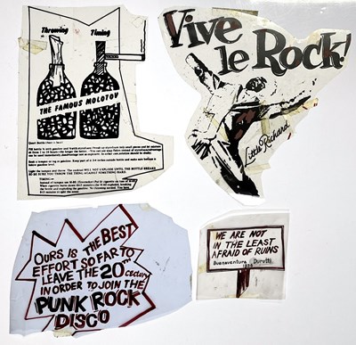 Lot 22 - BOY LONDON / SEDITIONARIES - PUNK FASHION HISTORY - ORIGINAL CELLULOID SHEETS FOR SEDITIONARIES T-SHIRT..