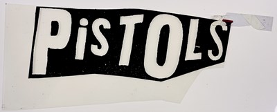 Lot 24 - BOY LONDON / SEDITIONARIES - PUNK HISTORY - ORIGINAL CELLULOID SHEETS FOR SEX PISTOLS LOGO.