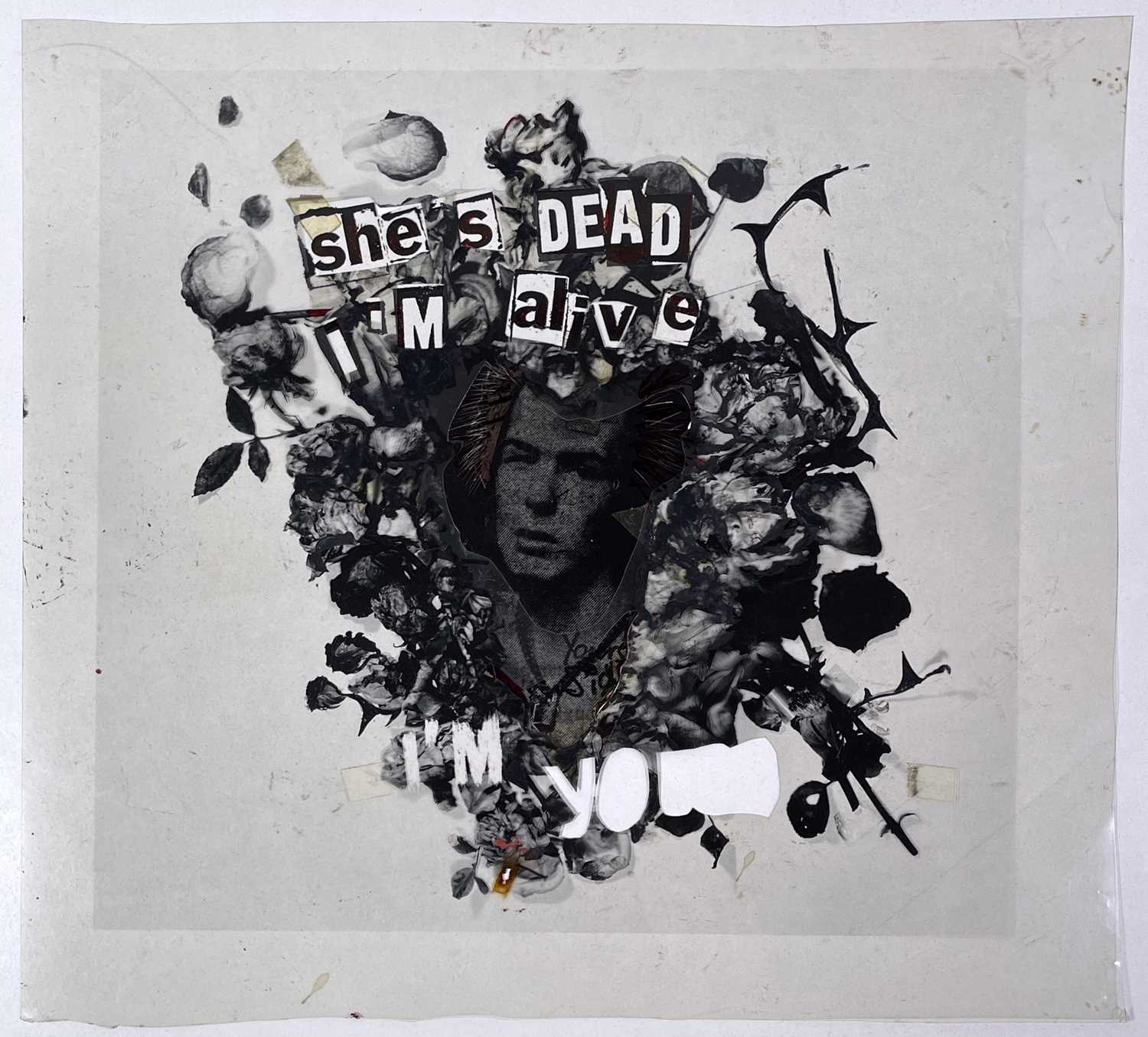 Lot 28 - BOY LONDON / SEDITIONARIES - PUNK FASHION HISTORY - ORIGINAL CELLULOID SHEETS FOR SEX PISTOLS / SID VICIOUS SEDITIONARIES ERA DESIGN.