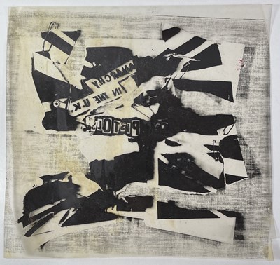 Lot 31 - BOY LONDON / SEDITIONARIES - THE SEX PISTOLS - ORIGINAL CELLULOID SHEET FOR 'ANARCHY IN THE UK'.