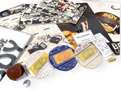 Lot 35 - BOY LONDON - COLLECTABLES INC ELTON JOHN WATCH / VINYL ETC.