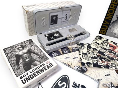 Lot 35 - BOY LONDON - COLLECTABLES INC ELTON JOHN WATCH / VINYL ETC.